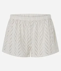 Saída de Praia Short em Laise com Trama Vazada