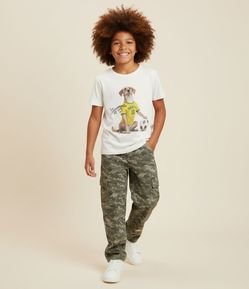 Camiseta Infantil com Estampa Cachorro Caramelo do Brasil – Tam 5 a 14 Anos