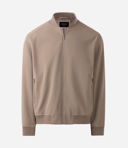Jaqueta Bomber com Bolso Interno e Textura Emborrachada
