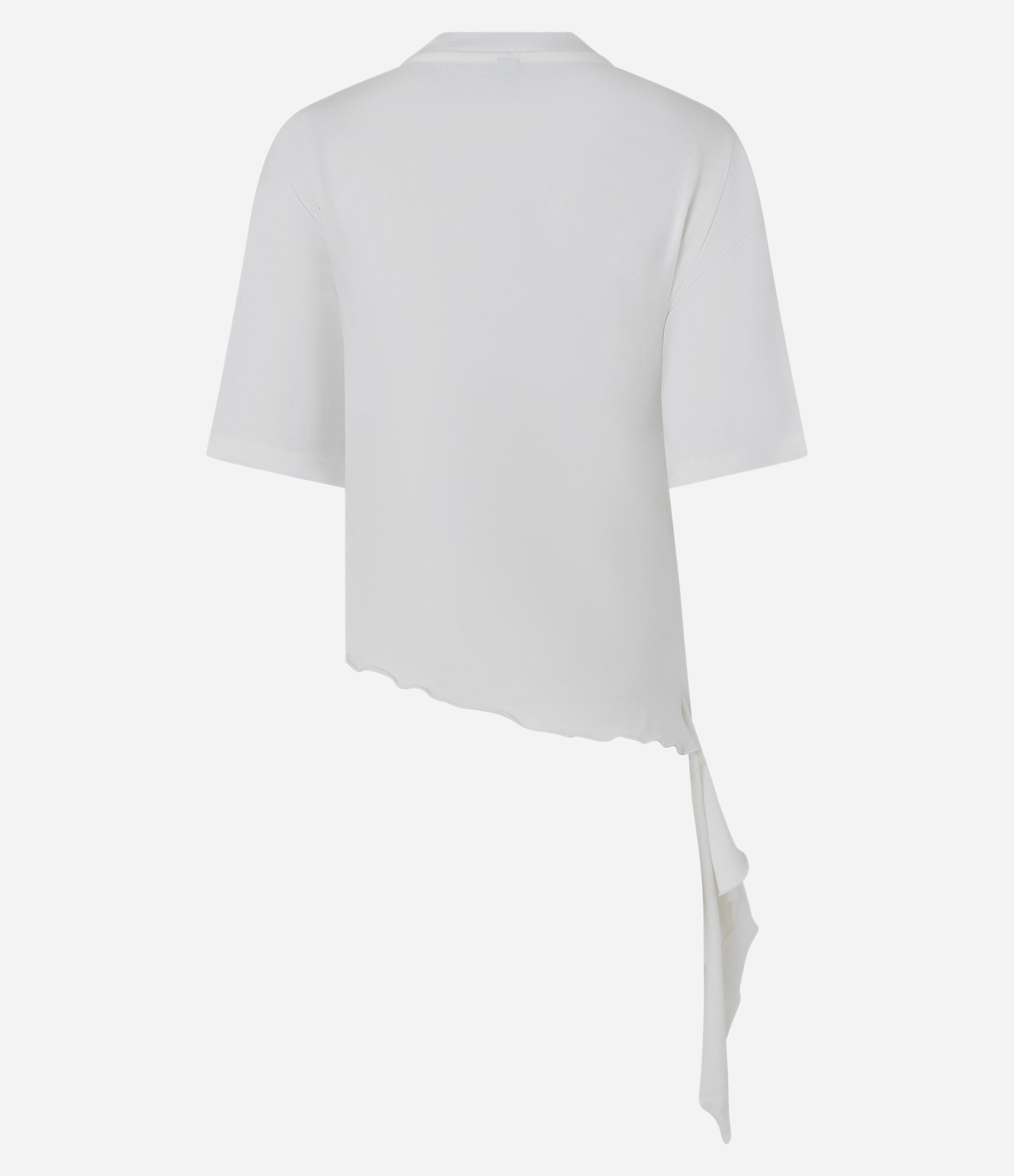 Blusa com Babado Assimétrico Lateral Branco 2