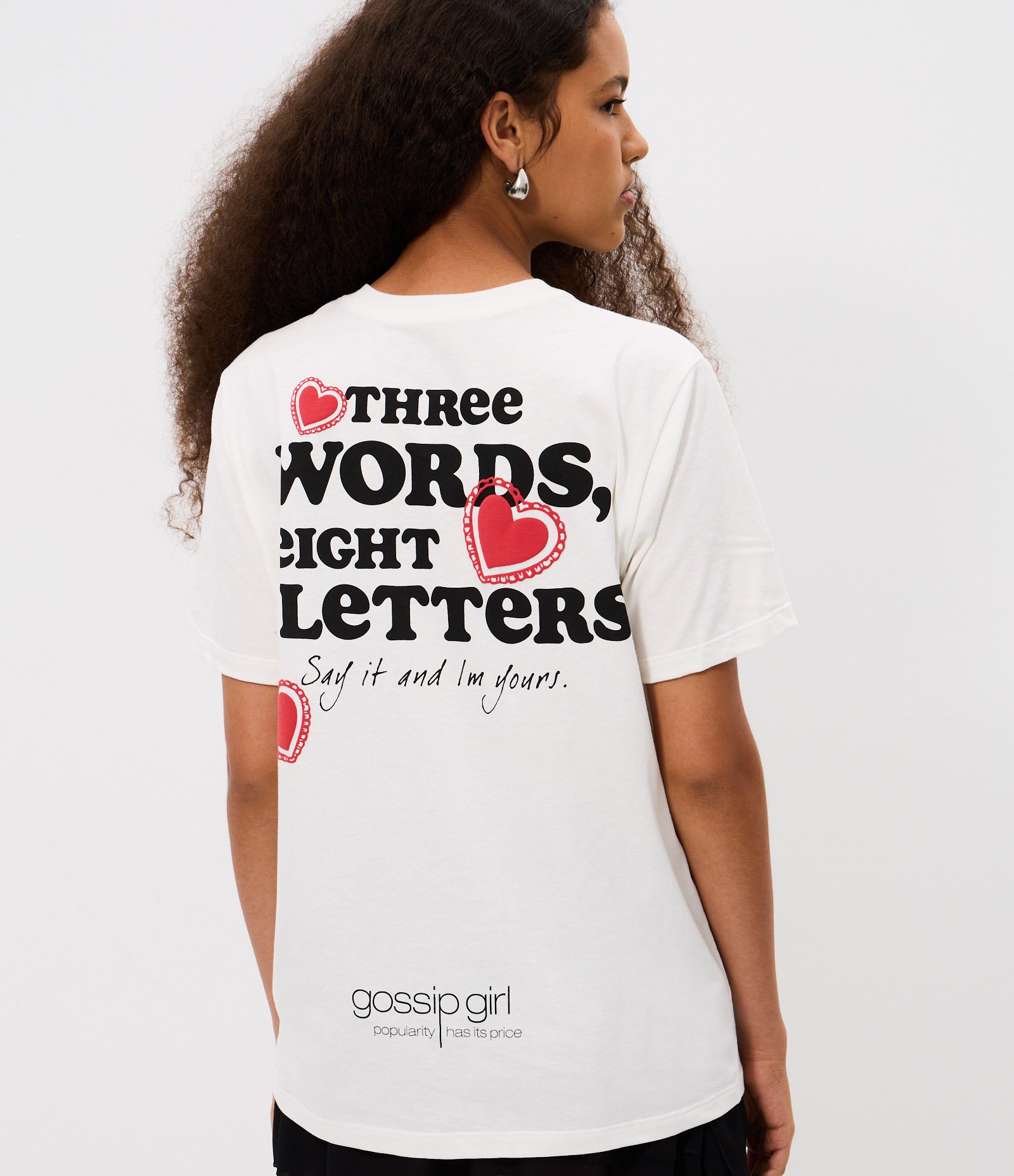 Camiseta Chuck Blair Estampa Frente e Costas Branco 4