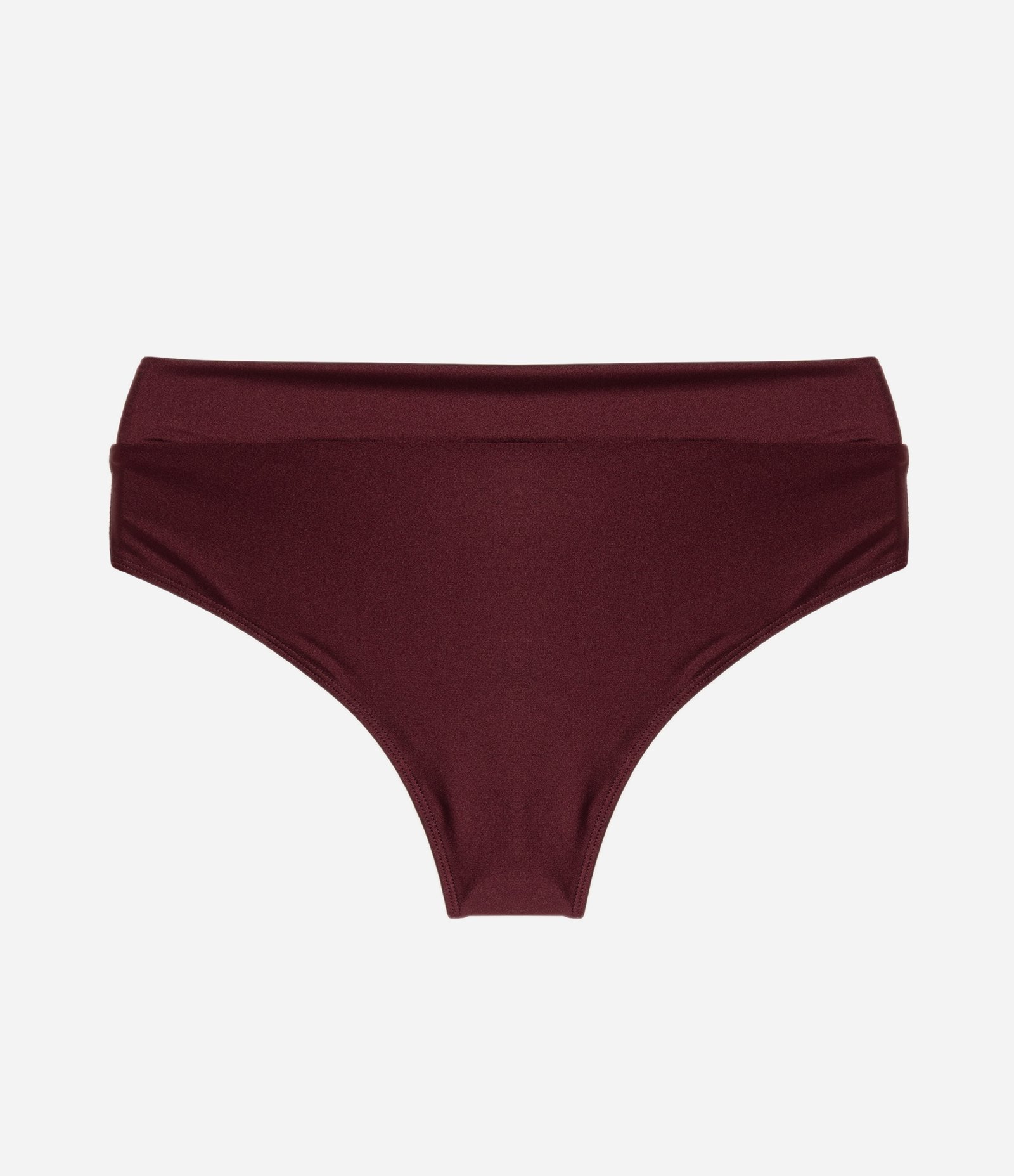Biquíni Bottom Hot Pant em Poliamida com Brilho Curve & Plus Size Bordô 5