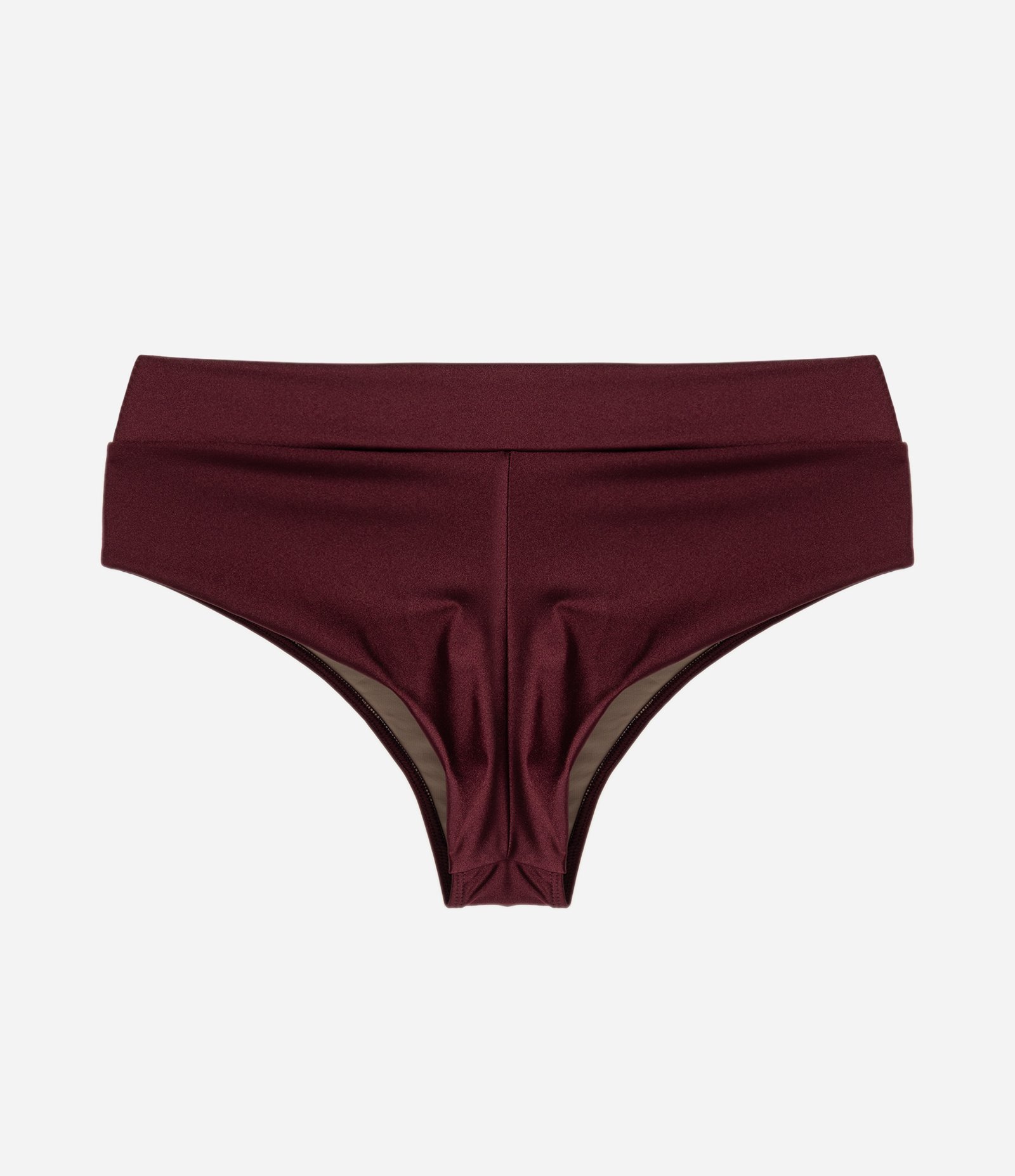 Biquíni Bottom Hot Pant em Poliamida com Brilho Curve & Plus Size Bordô 6
