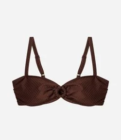 Biquíni Top com Bojo em Microfibra e Argola Curve & Plus Size