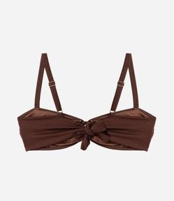 Biquíni Top com Bojo em Microfibra e Argola Curve & Plus Size