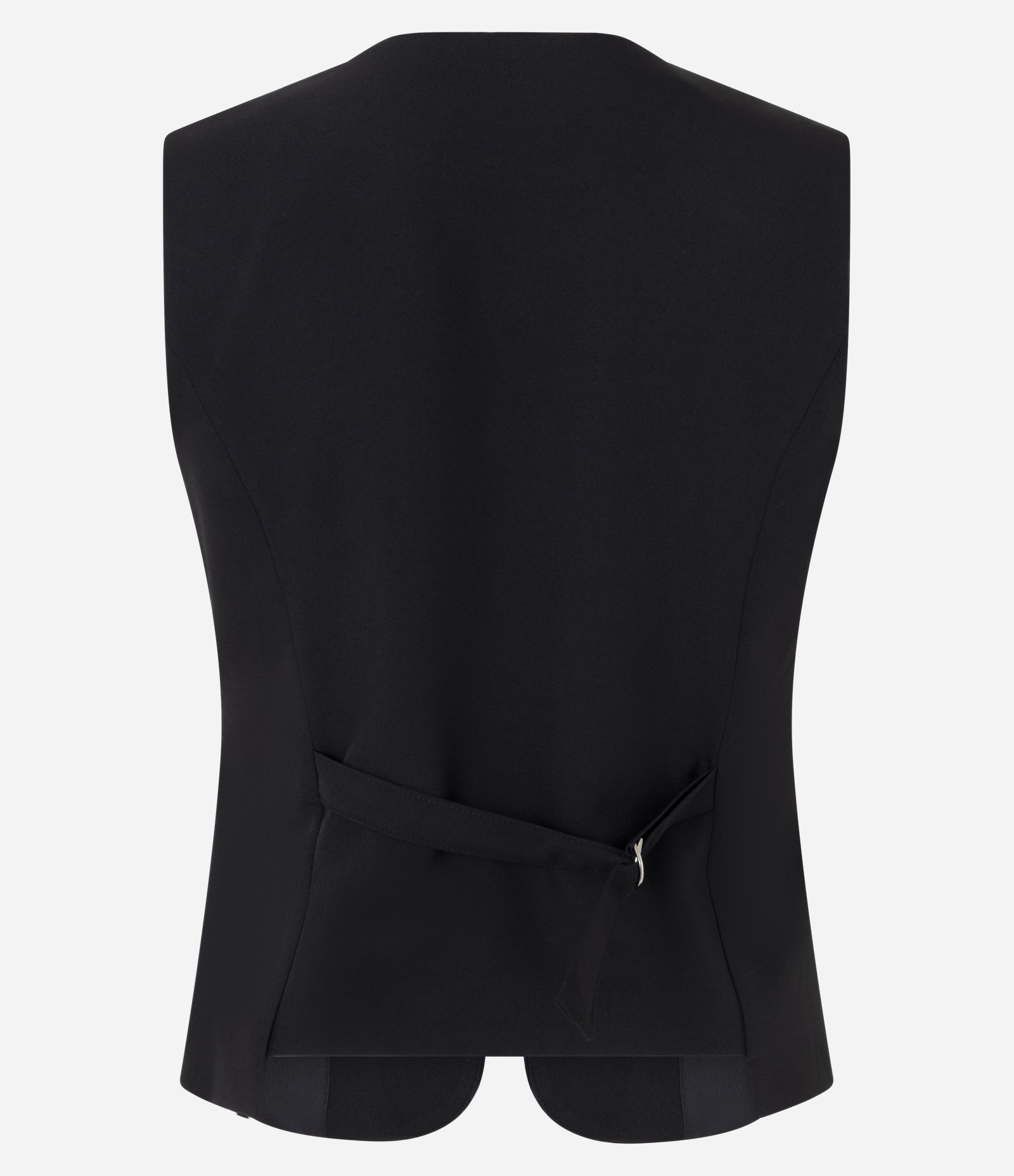 Colete Alfaiatado em Viscose com Decote V Preto 6