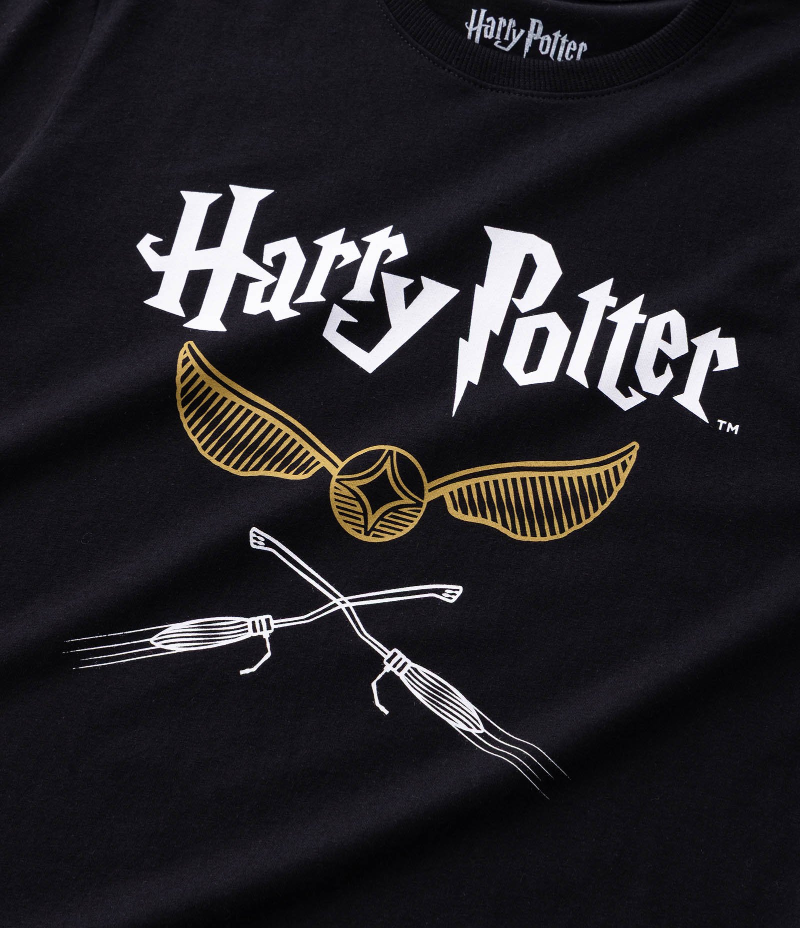 Camiseta Infantil em Algodão com Estampa Harry Potter – Tam 5 a 14 Anos Preto 5