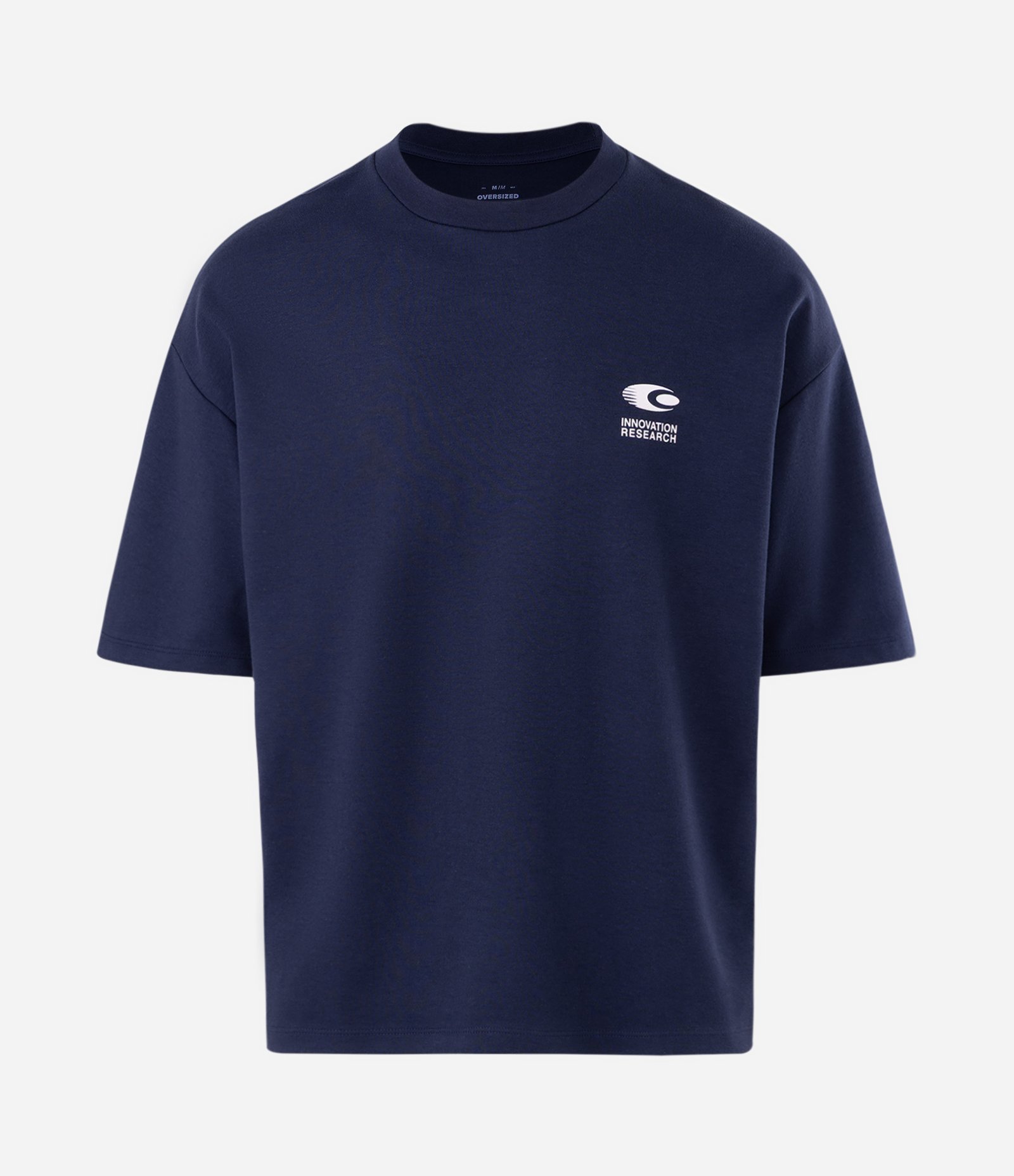 Camiseta Oversized em Malha Encorpada com Estampa Innovation Research Roxo 4