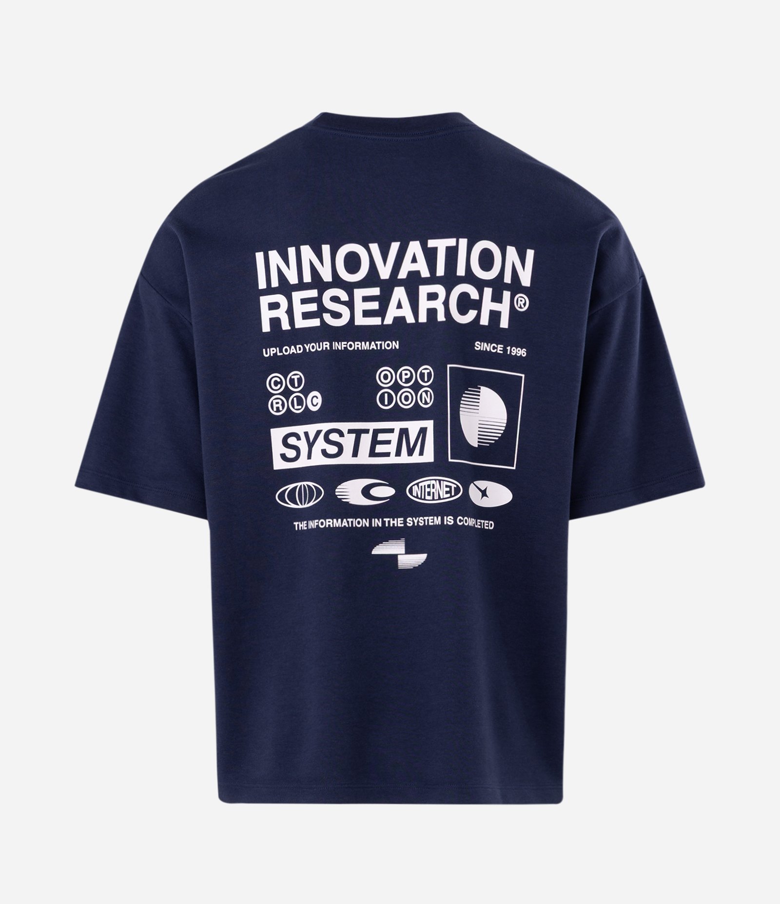 Camiseta Oversized em Malha Encorpada com Estampa Innovation Research Roxo 5