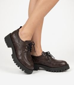 Mocassim Dockside em PU com Sola Tratorada