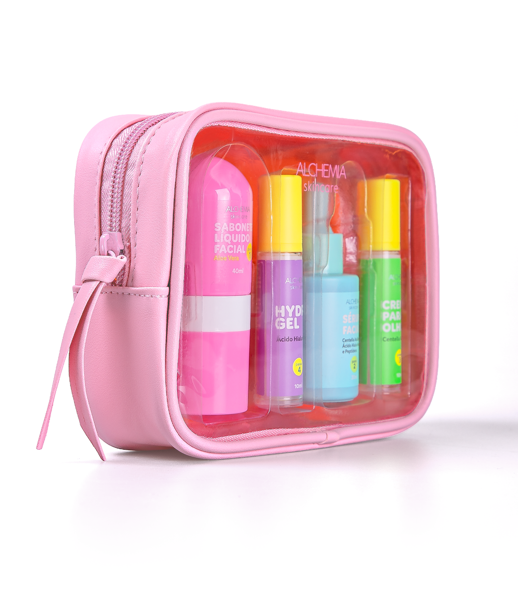 Kit Hidratação com Necessaire + Sabonete Liquido Facial 40ml +