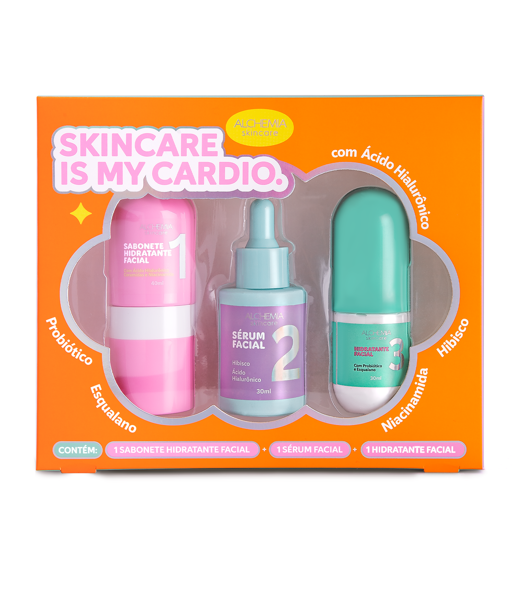 Kit Skincare Is My Cardio com Sabonete Hidratante Facial 40ml +