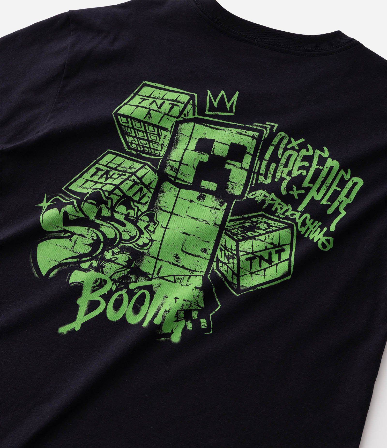 Camiseta Infantil em Algodão com Estampa Minecraft - Tam 5 a 14 Anos Preto 5