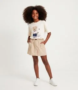 Short Saia Infantil em Microfibra