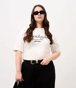 Cinto PU com Argolas Bicolor Curve & Plus Size