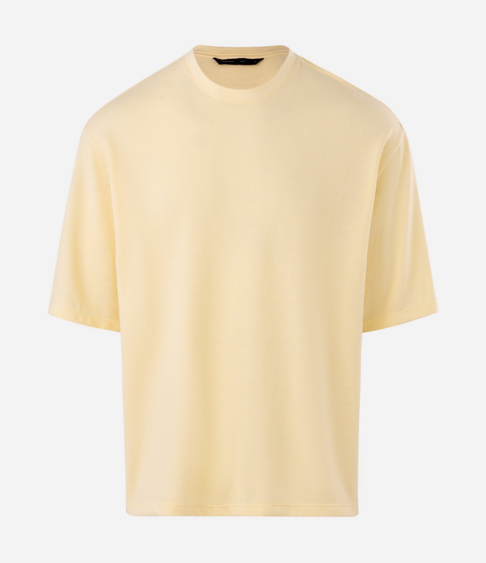 Camiseta Boxy Texturizada Decote Canoa Amarelo 6