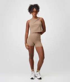 Bermuda Esportiva Crossfiteira em Microfibra com Bolso