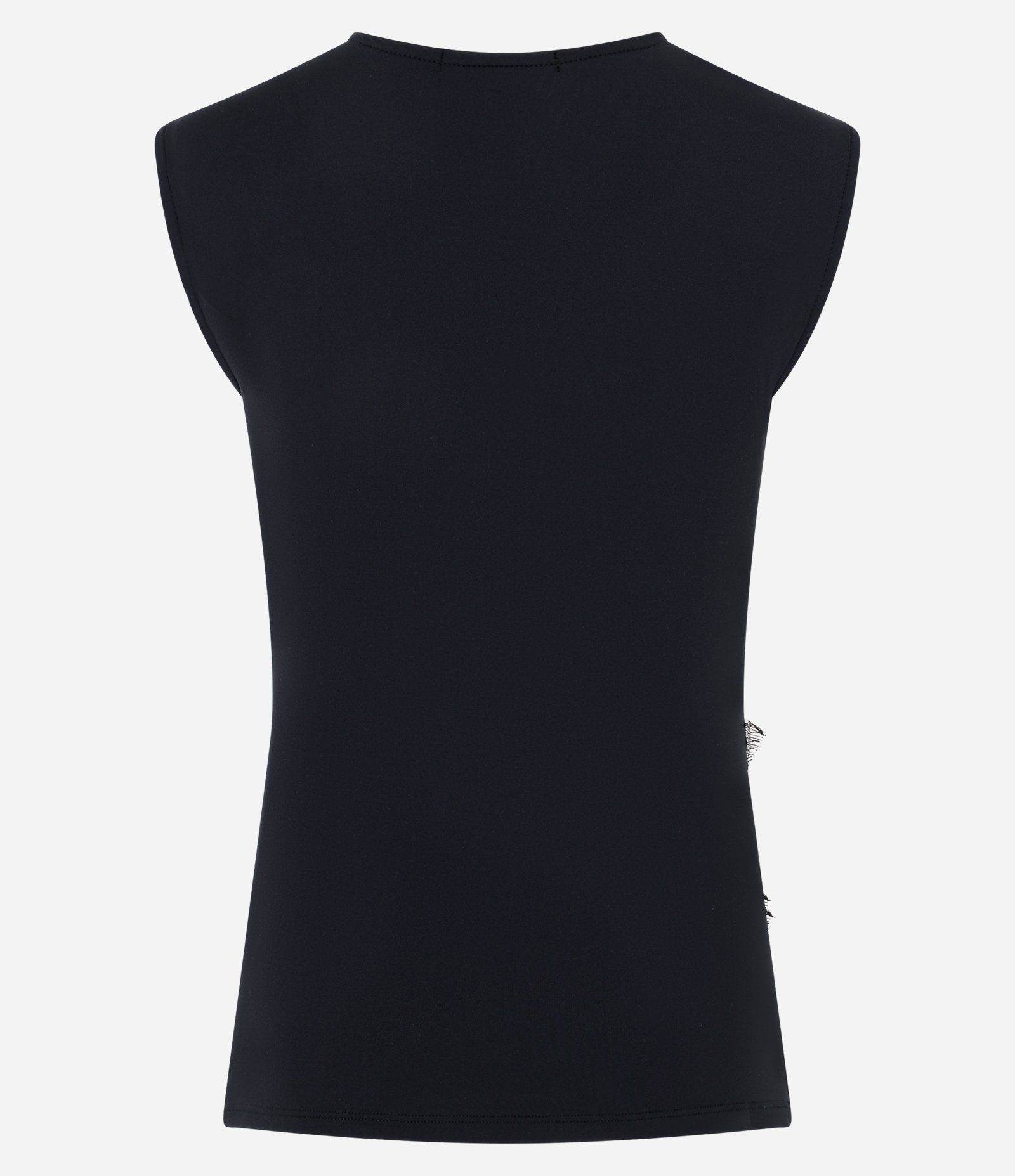 Blusa em Microfibra com Detalhe em Renda na Alça Preto 8