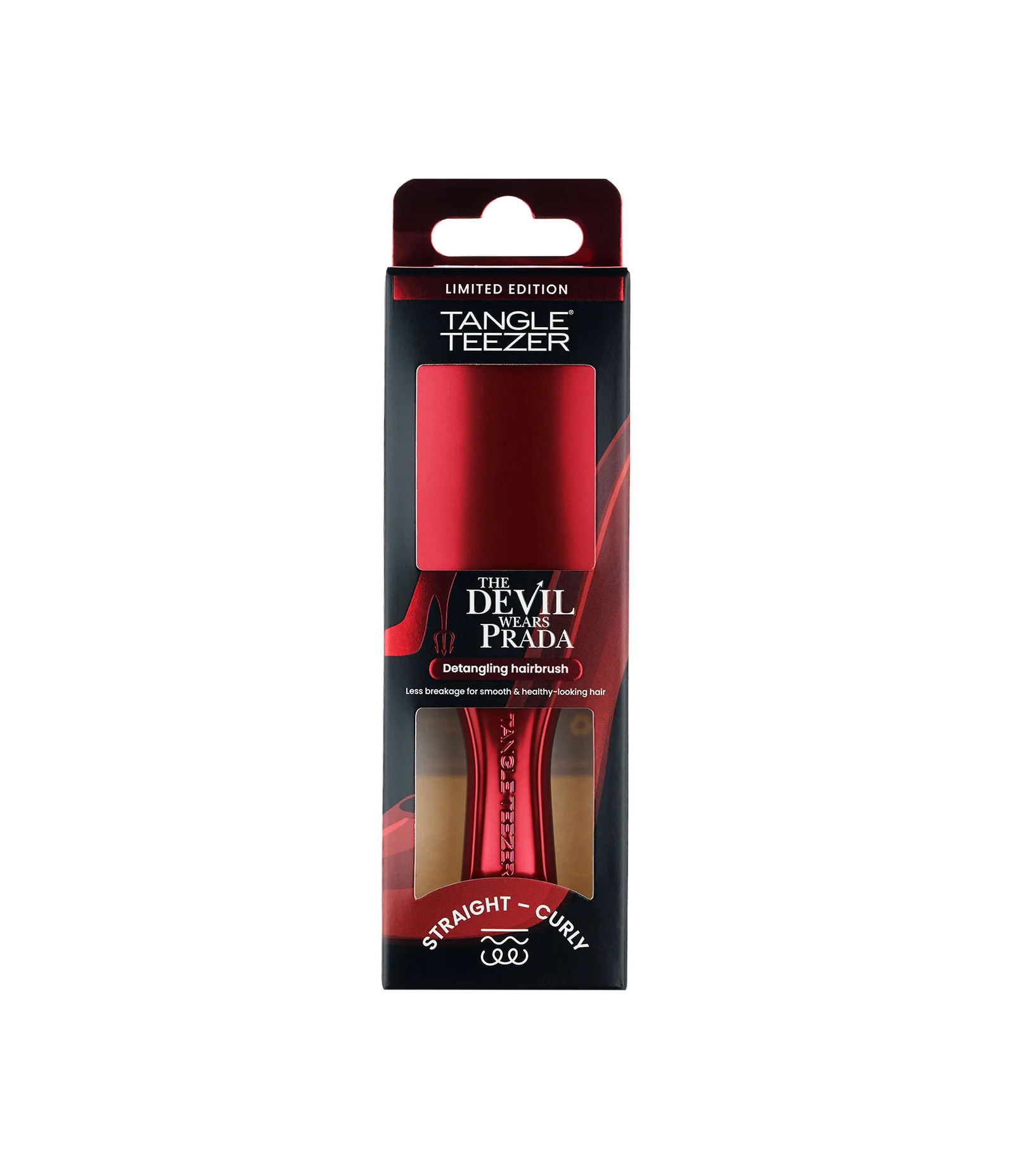 Mini Escova de Cabelo Tangle Teezer The Ultimate Detangler Chrome Devil Wears Prada  U 1