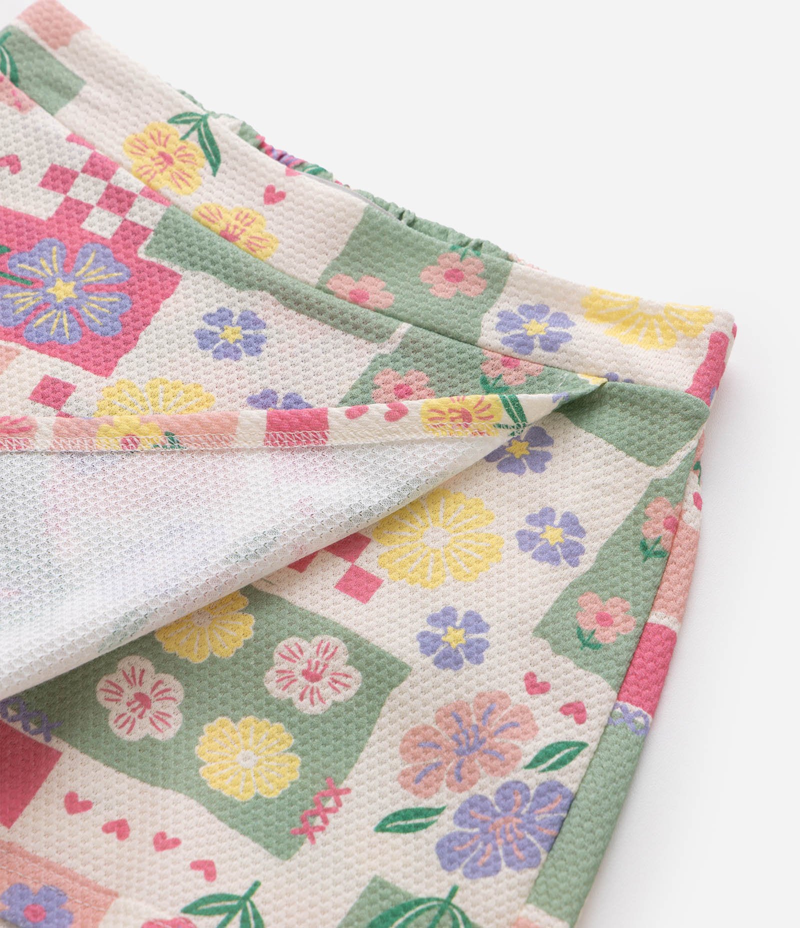 Conjunto Infantil com Estampa Floral – Tam 1 a 6 Anos Bege 4