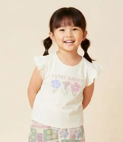 Conjunto Infantil com Estampa Floral – Tam 1 a 6 Anos