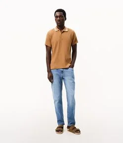 Calça Jeans Slim Estonada