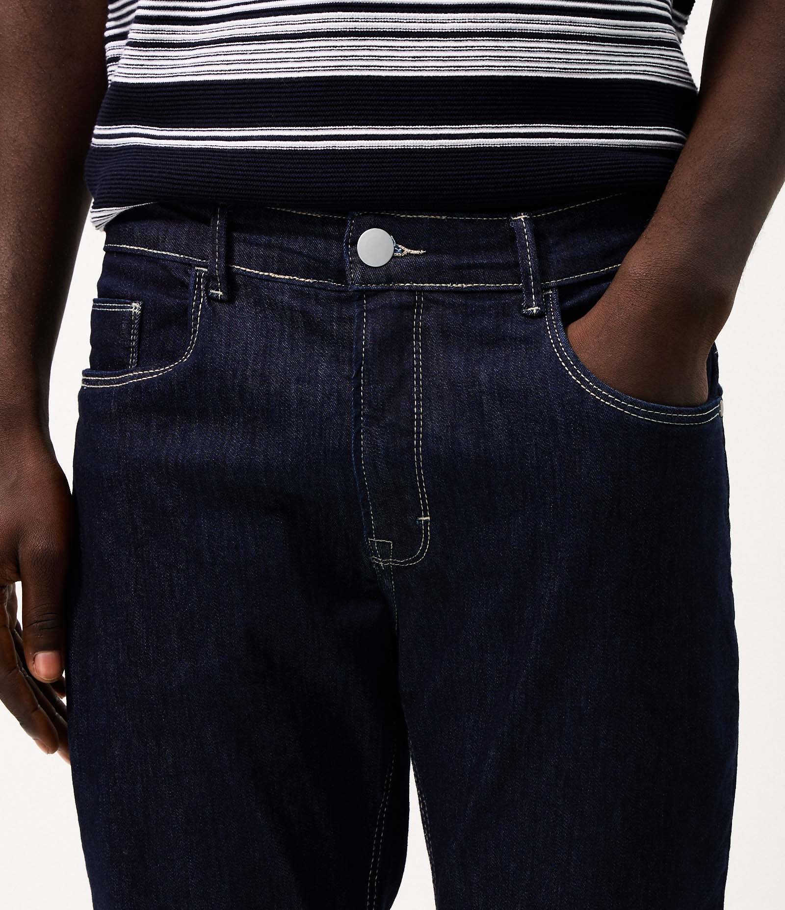 Calça Jeans Slim Raw Tech Azul 3