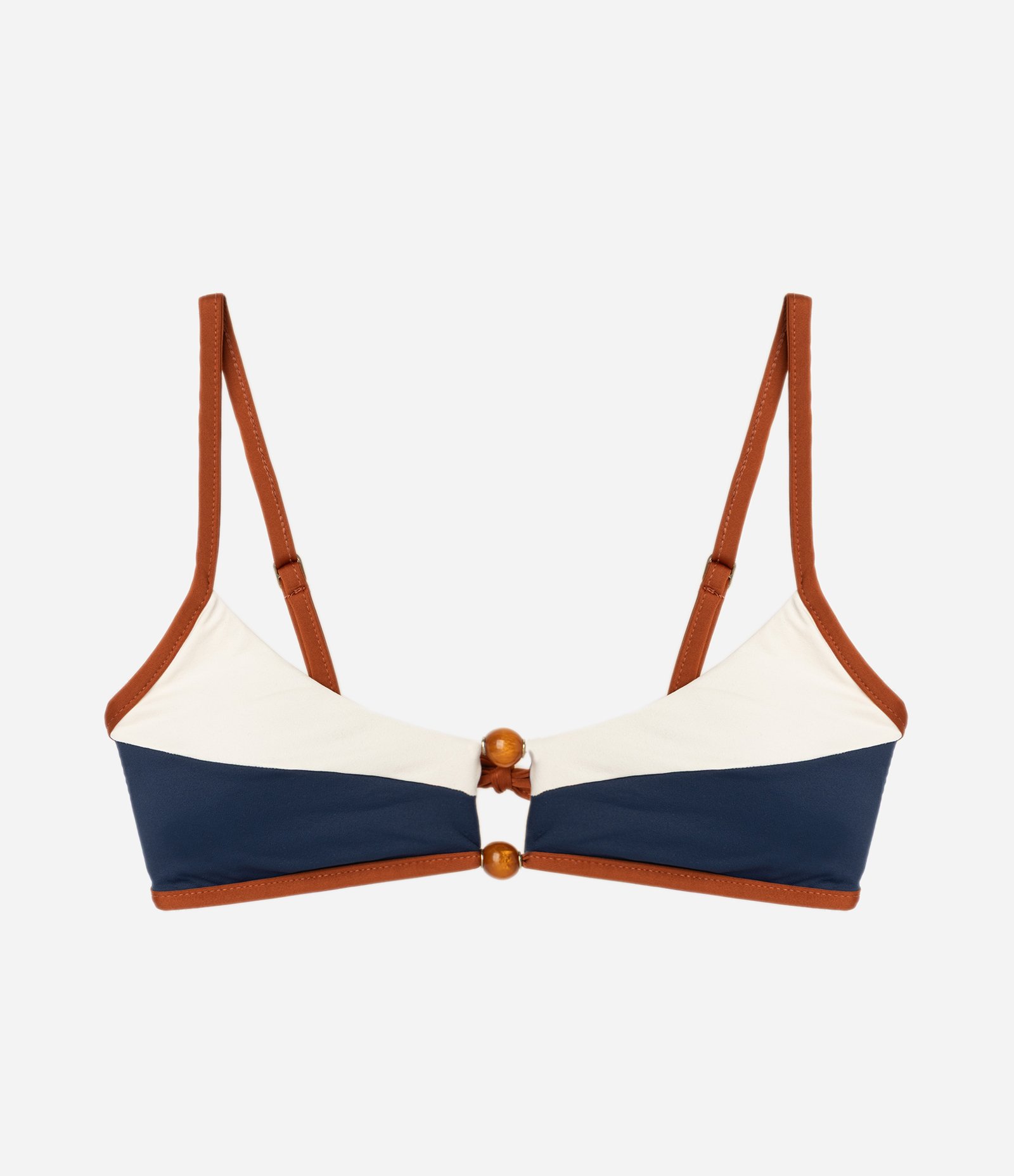 Biquíni Top Camisetinha em Microfibra com Estampa Color Block Azul 5