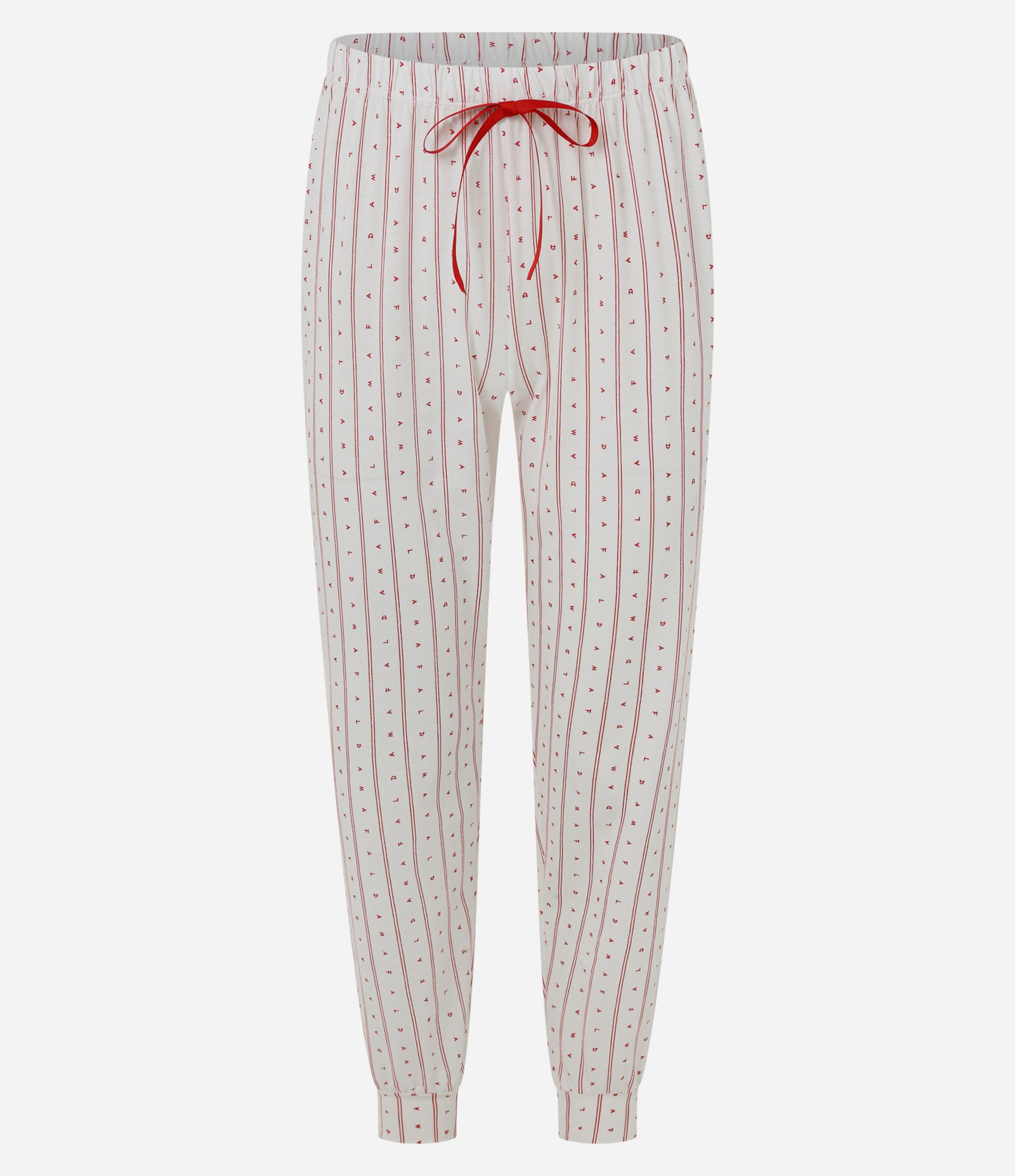 Pijama Longo em Algodão com Estampa de Corações Mafalda Branco 3