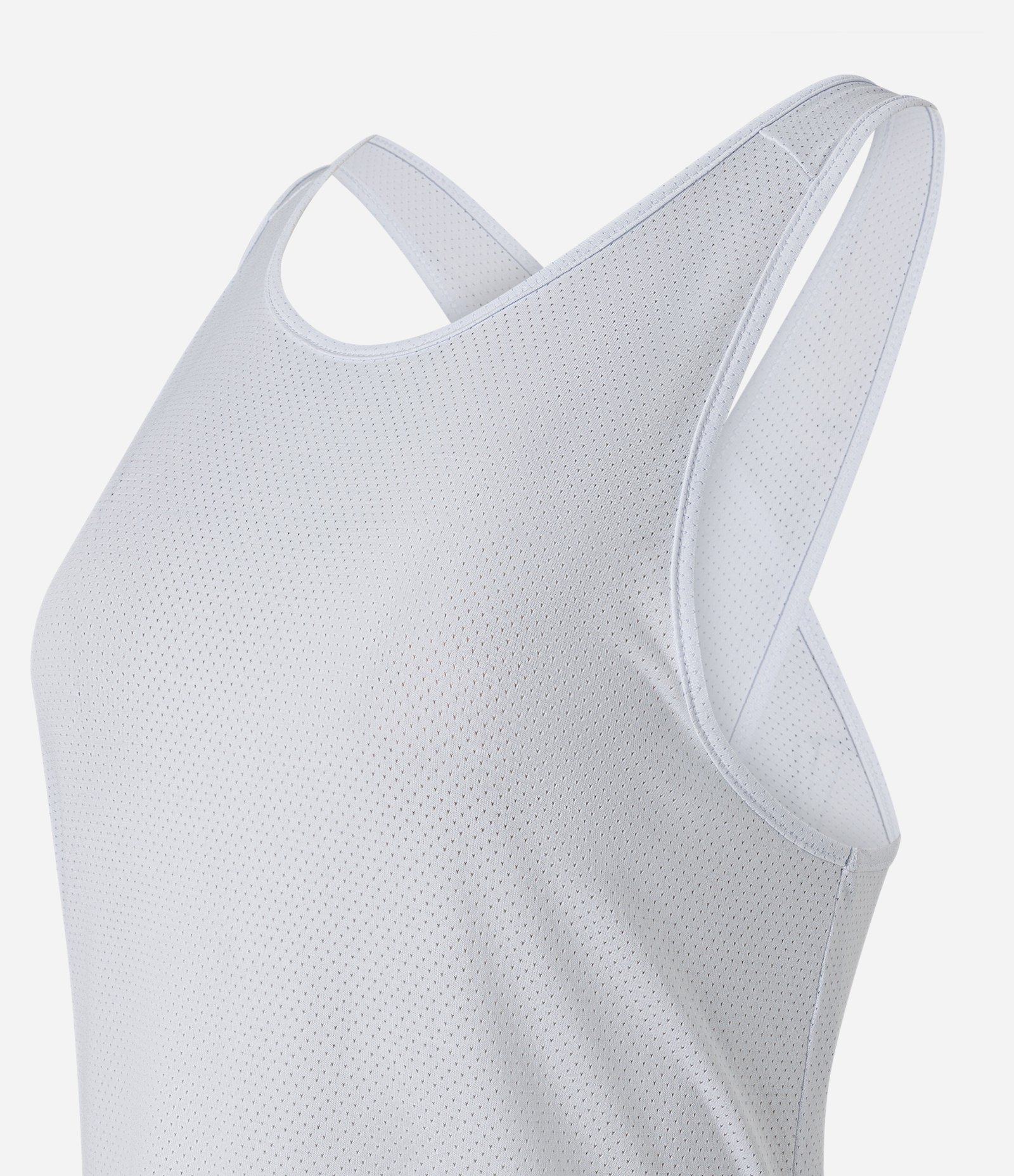 Regata Esportiva em Microfibra com Alças Cruzadas Branco 6