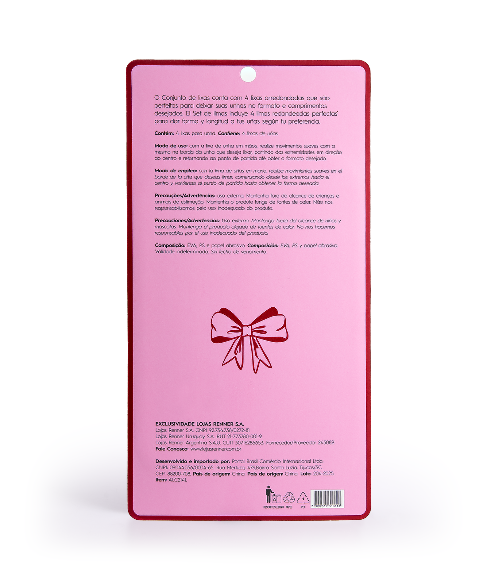 Kit Alchemia com 4 lixas de unhas Sweet Heart KIT 3