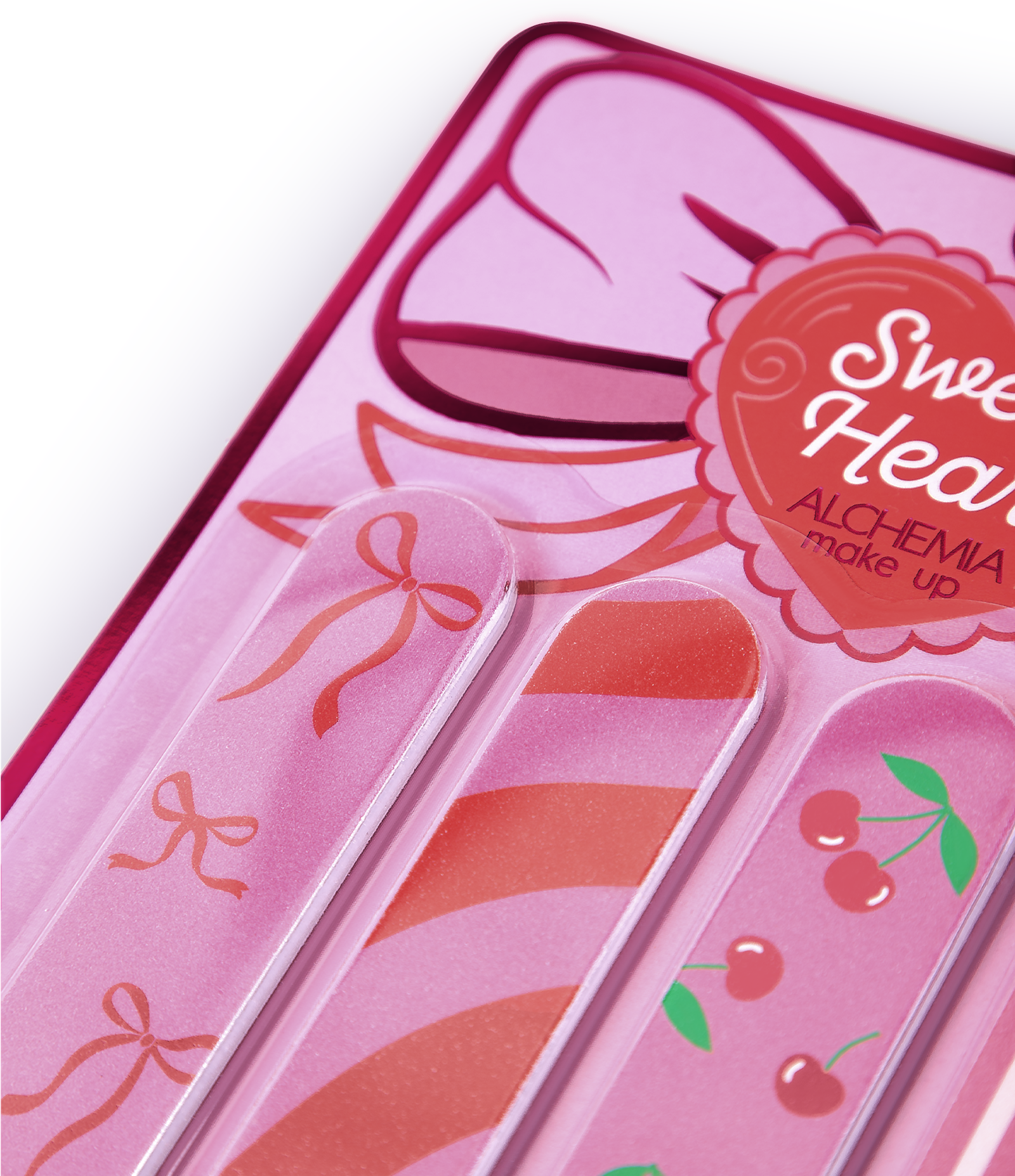 Kit Alchemia com 4 lixas de unhas Sweet Heart KIT 4