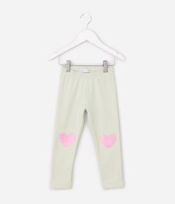 Calça Infantil Legging com Coração nos Joelhos – Tam 1 a 6 Anos