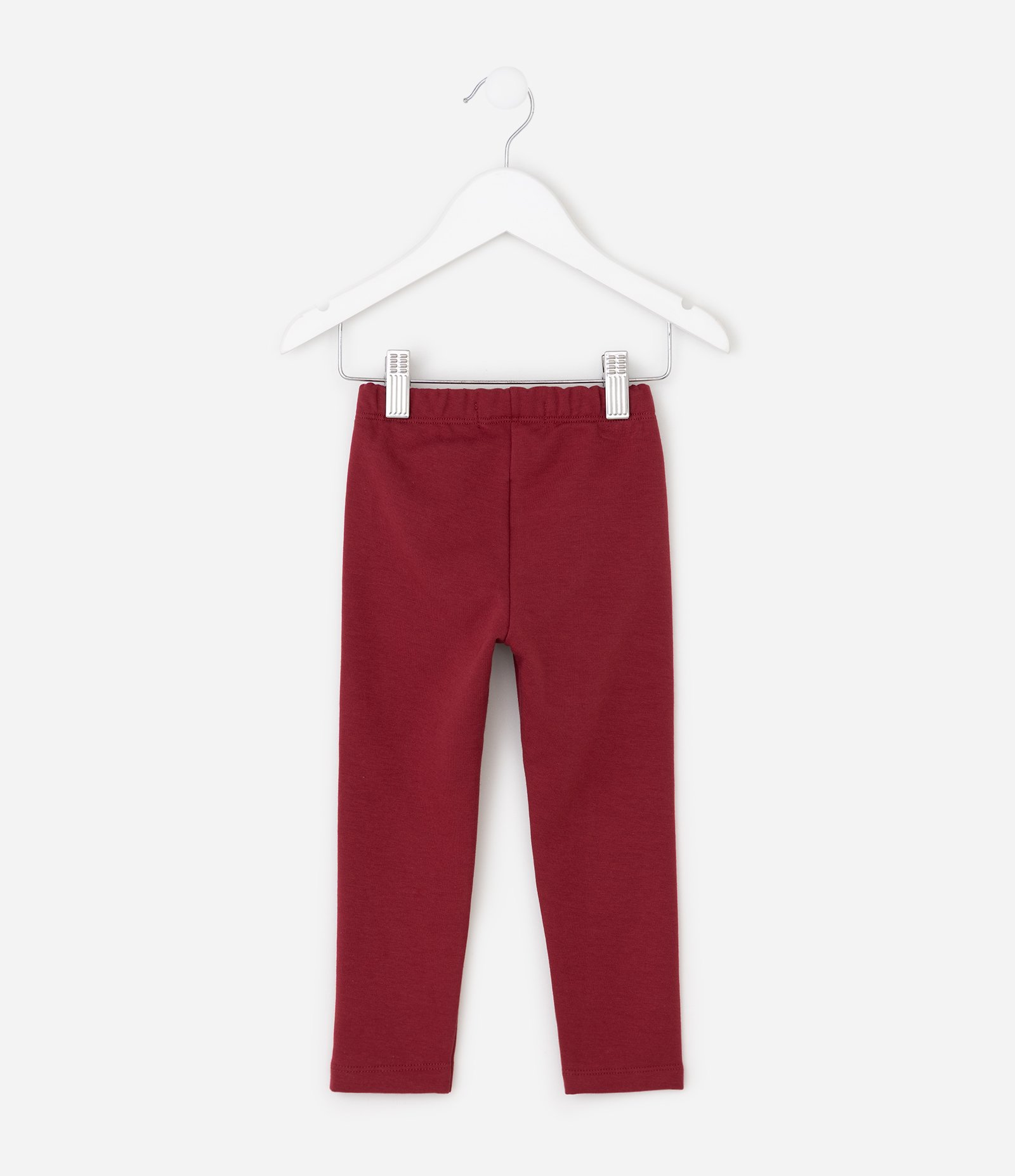 Calça Infantil Legging com Coração nos Joelhos – Tam 1 a 6 Anos Vinho 2