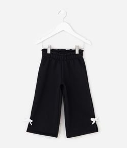 Calça Infantil Wide com Laço na Barra – Tam 1 a 6 Anos