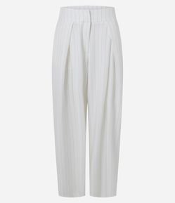 Calça Alfaiataria Risca de Giz com Pregas Frontais