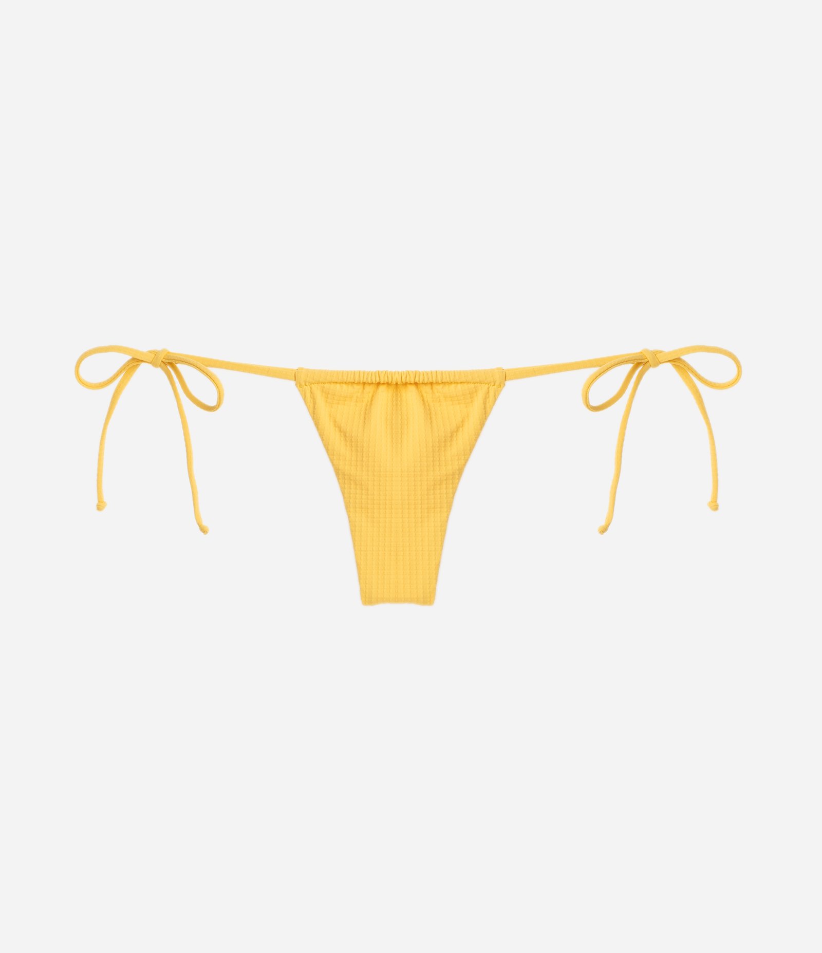 Biquíni Calcinha Lacinho em Microfibra Texturizada Amarelo 5