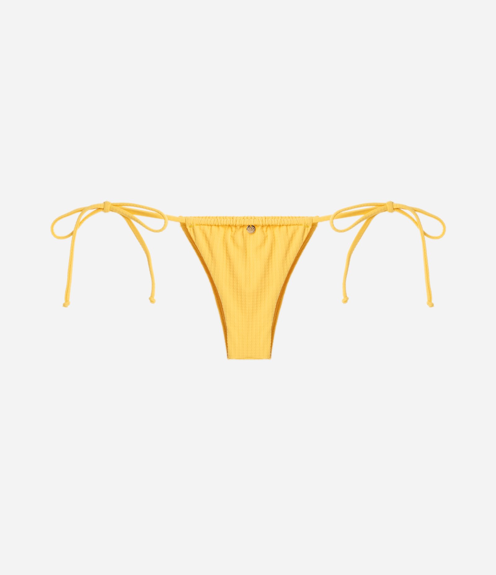 Biquíni Calcinha Lacinho em Microfibra Texturizada Amarelo 6