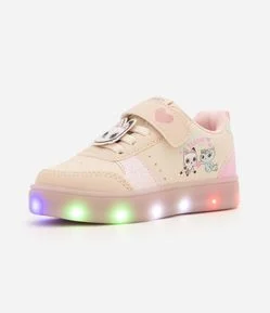 Tênis em PU com LED da Casa Mágica da Gabby Infantil - Tam 20 a 27