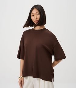 Camiseta Oversized em Algodão