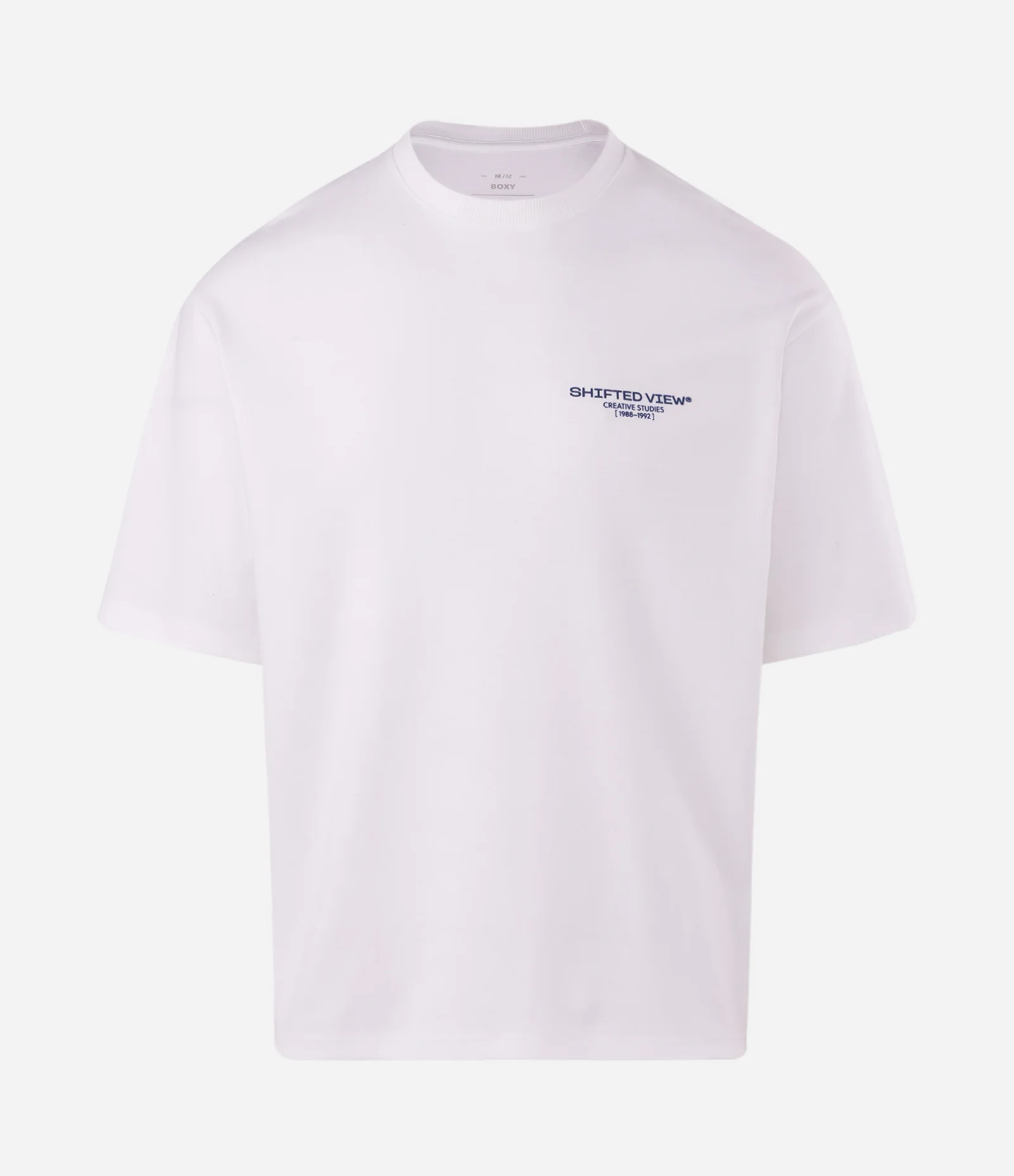 Camiseta Boxy Shifted View Branco 5