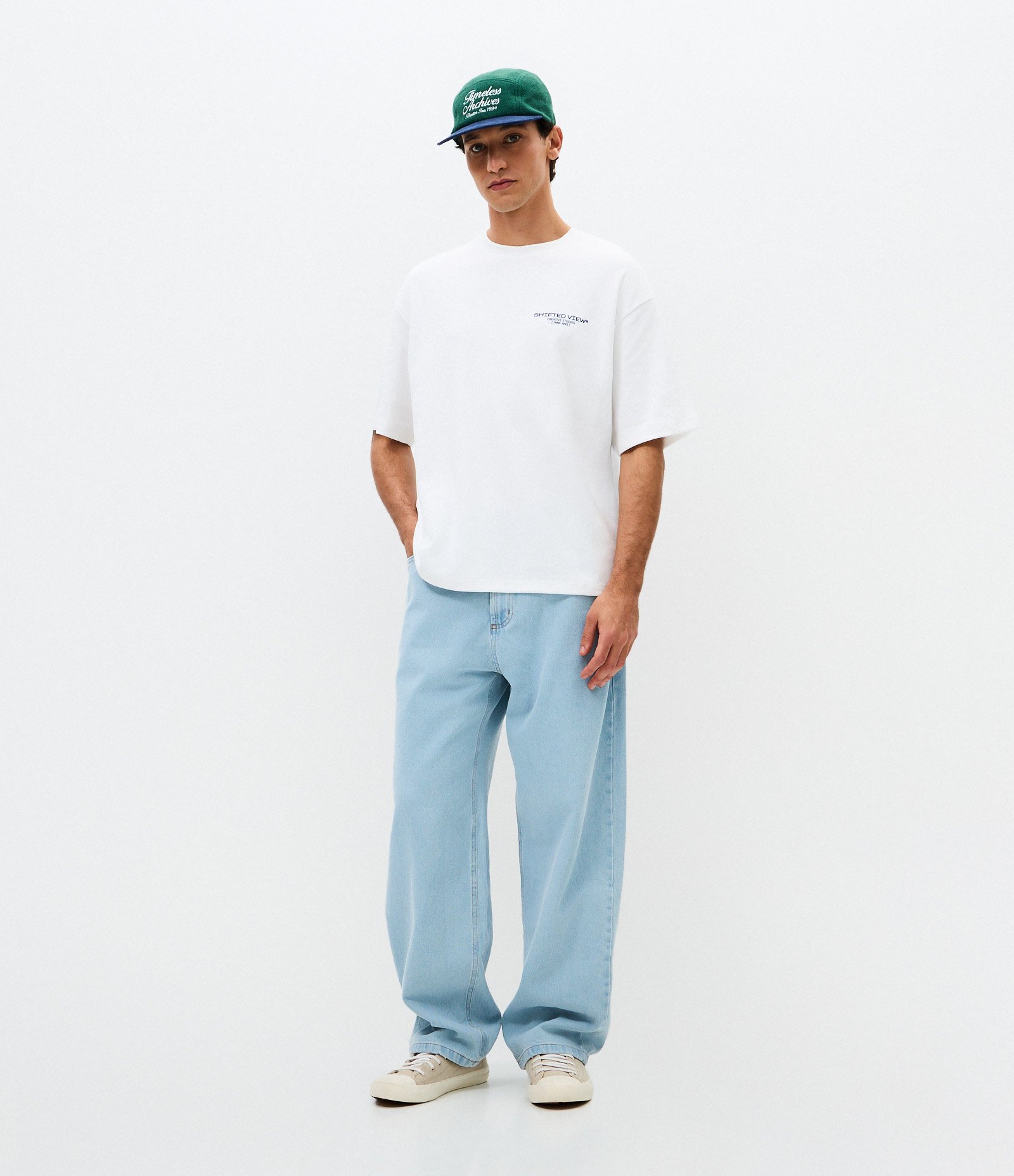 Camiseta Boxy Shifted View Branco 2
