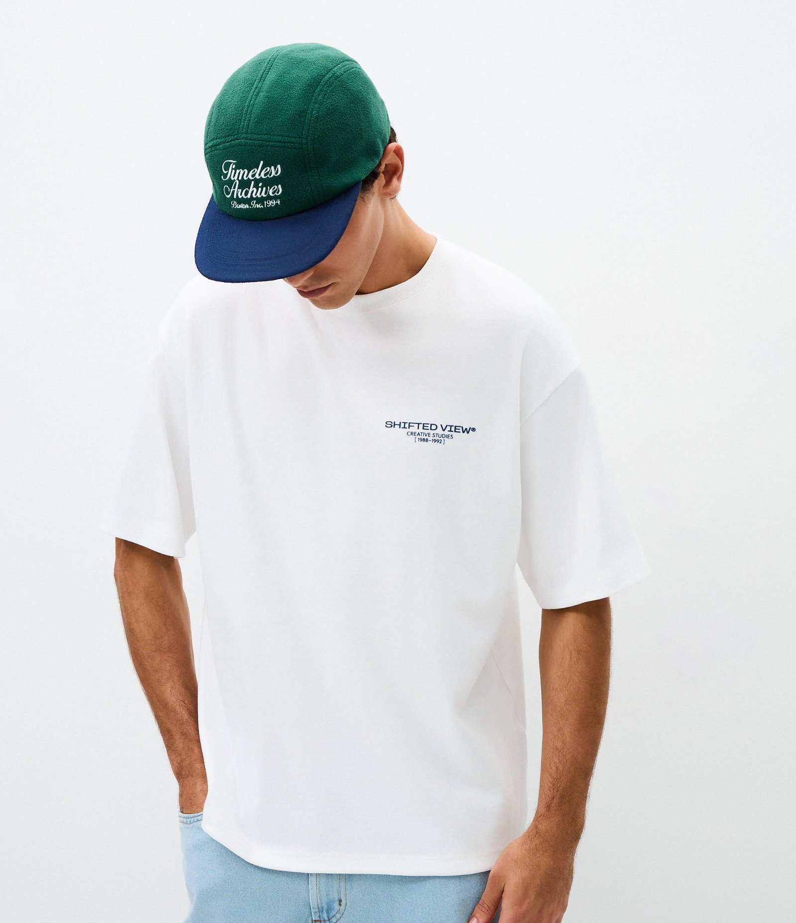Camiseta Boxy Shifted View Branco 4
