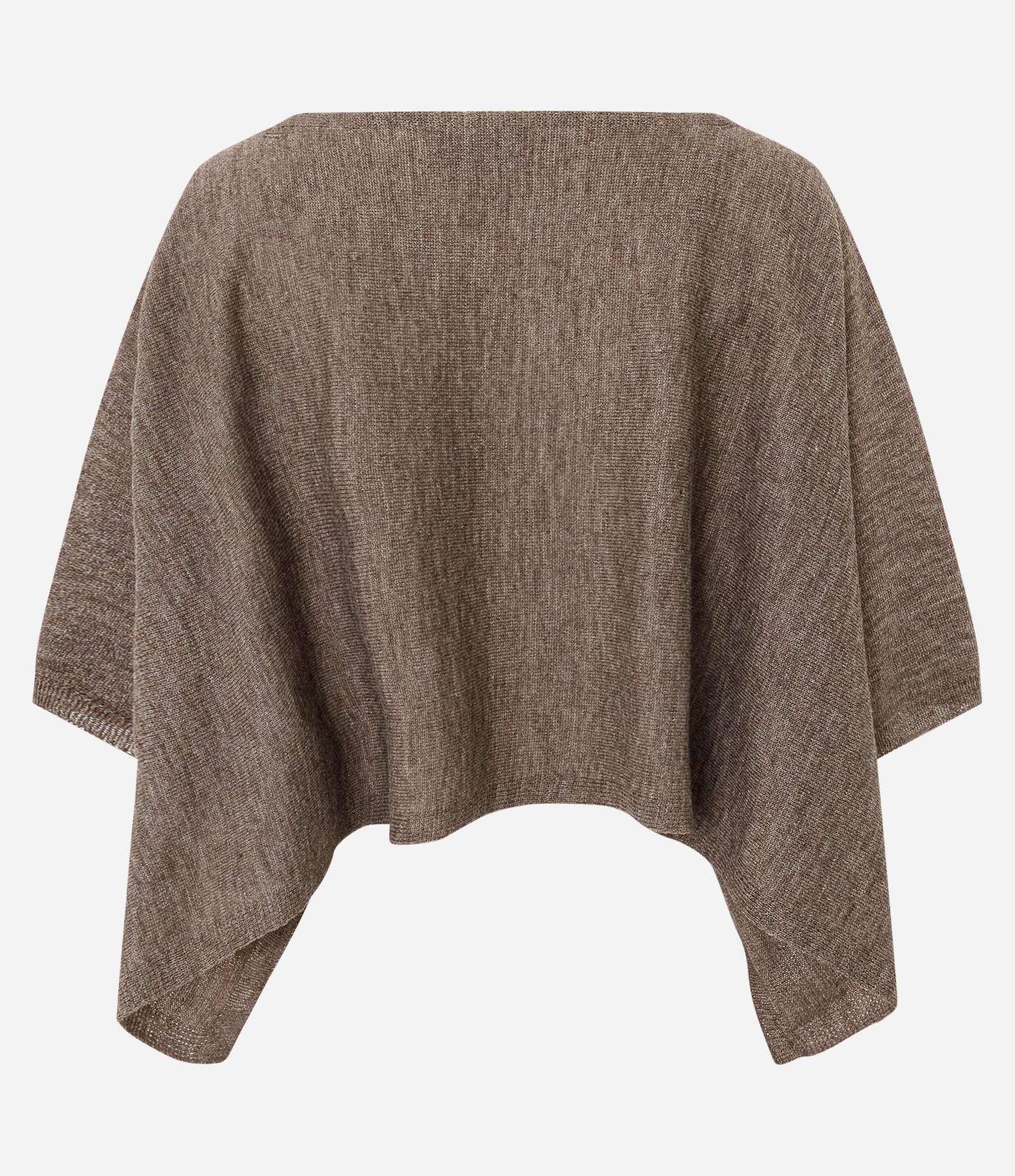 Blusa em Tricô com Manga Morcego Marrom 3