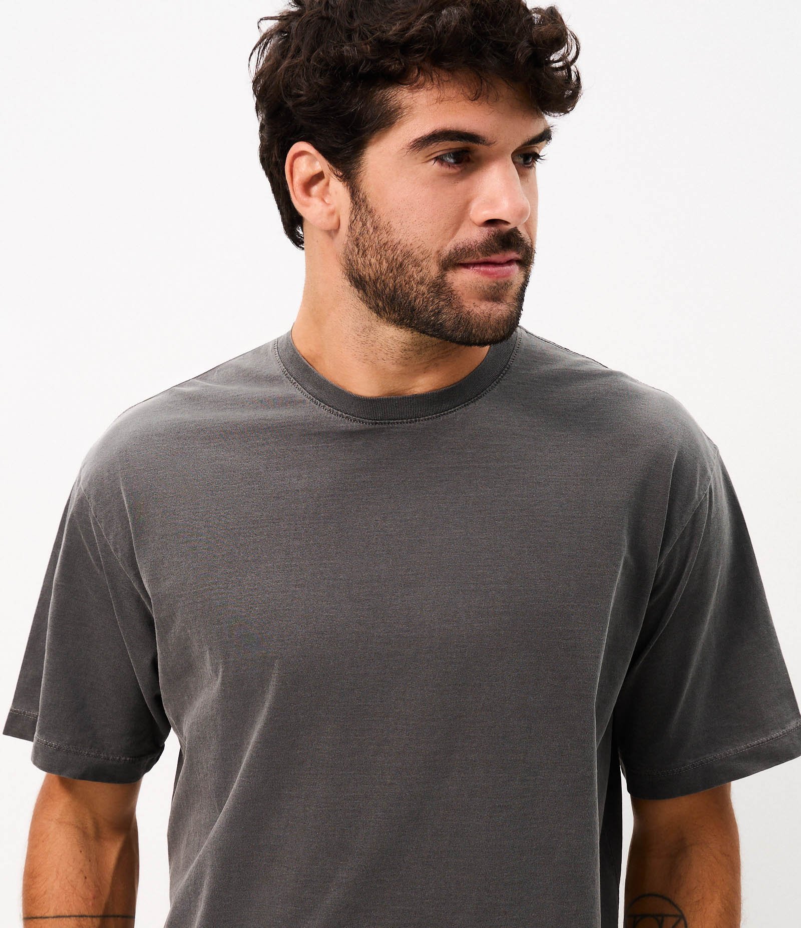 Pijama Curto Boxy em Algodão Preto 3