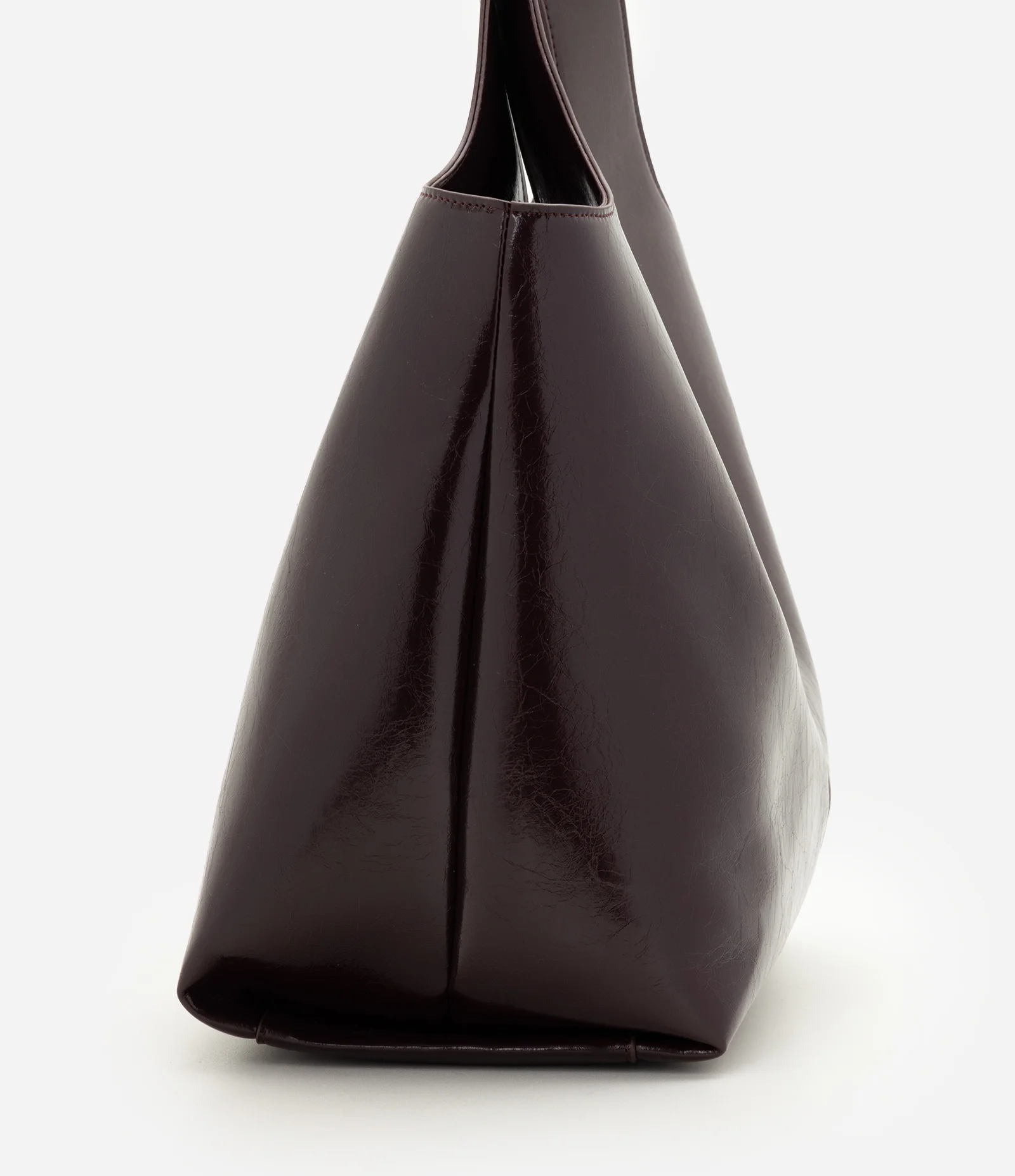 Bolsa Shopper Grande em PU com Alça Larga Marrom 2