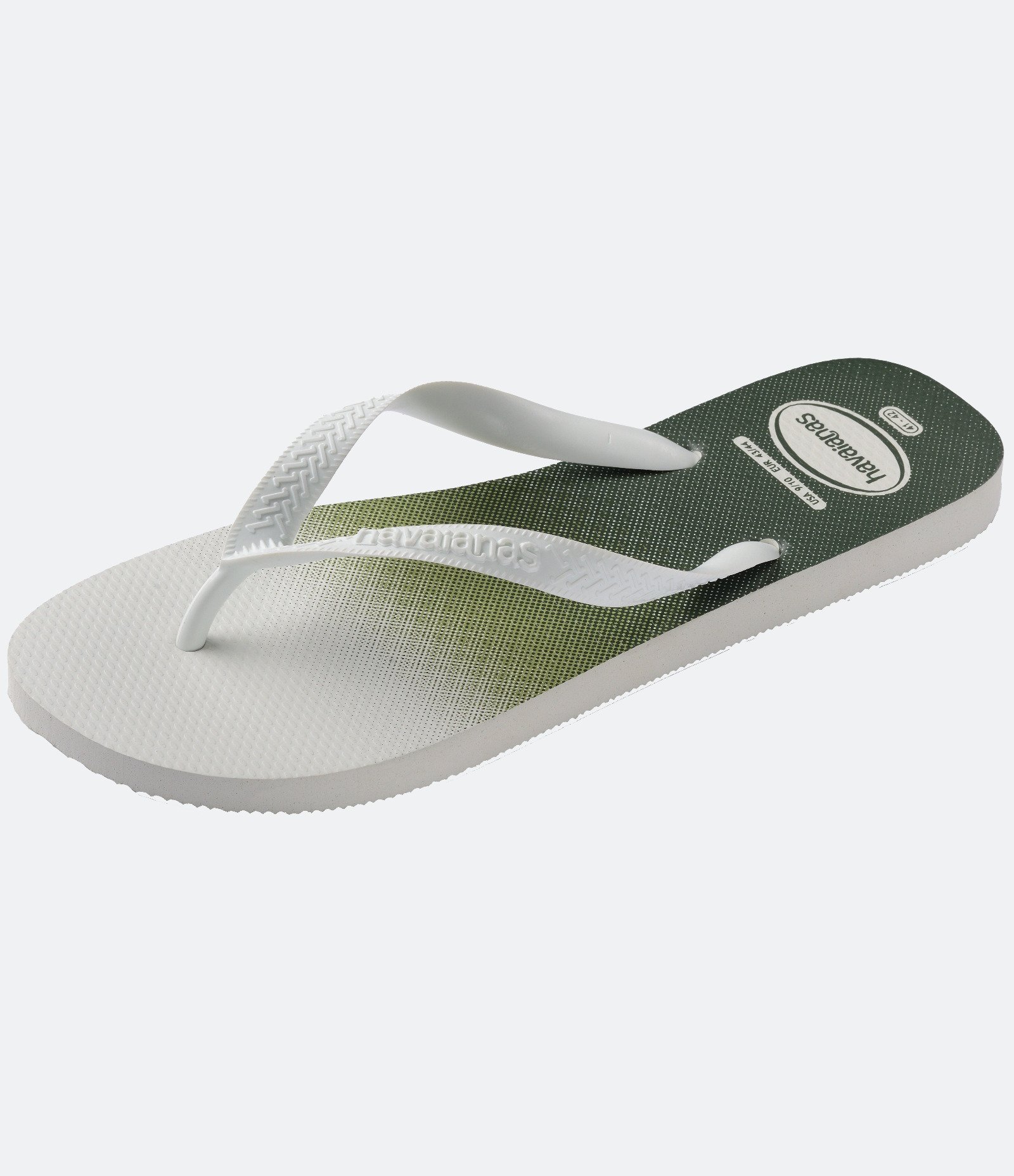 Chinelo Havaianas Top Basic Branco/Verde 1