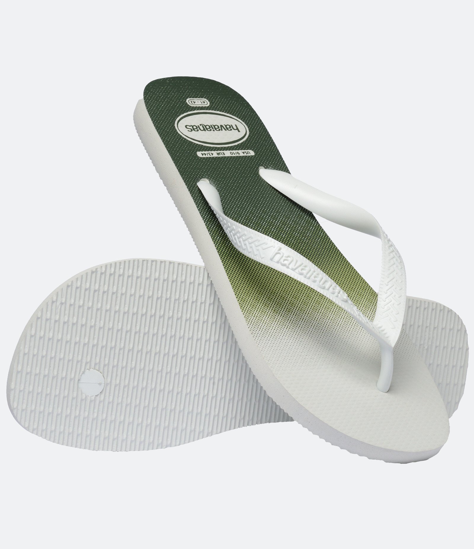 Chinelo Havaianas Top Basic Branco/Verde 5