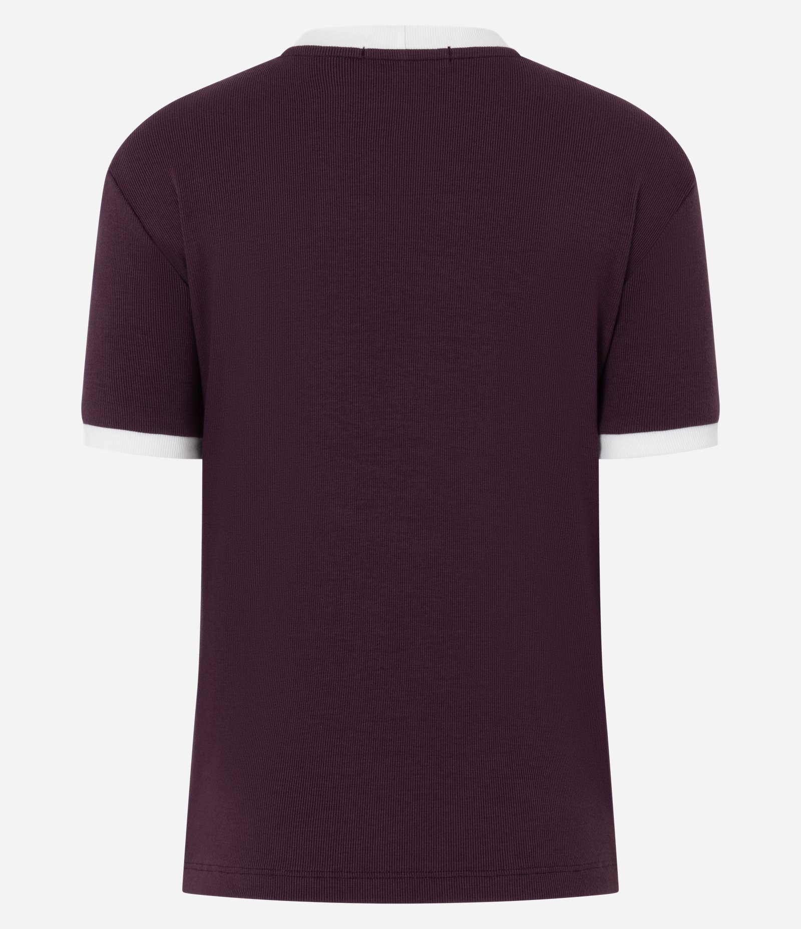 Blusa Manga Curta em Ribana Com Botões no Ombro Roxo 6