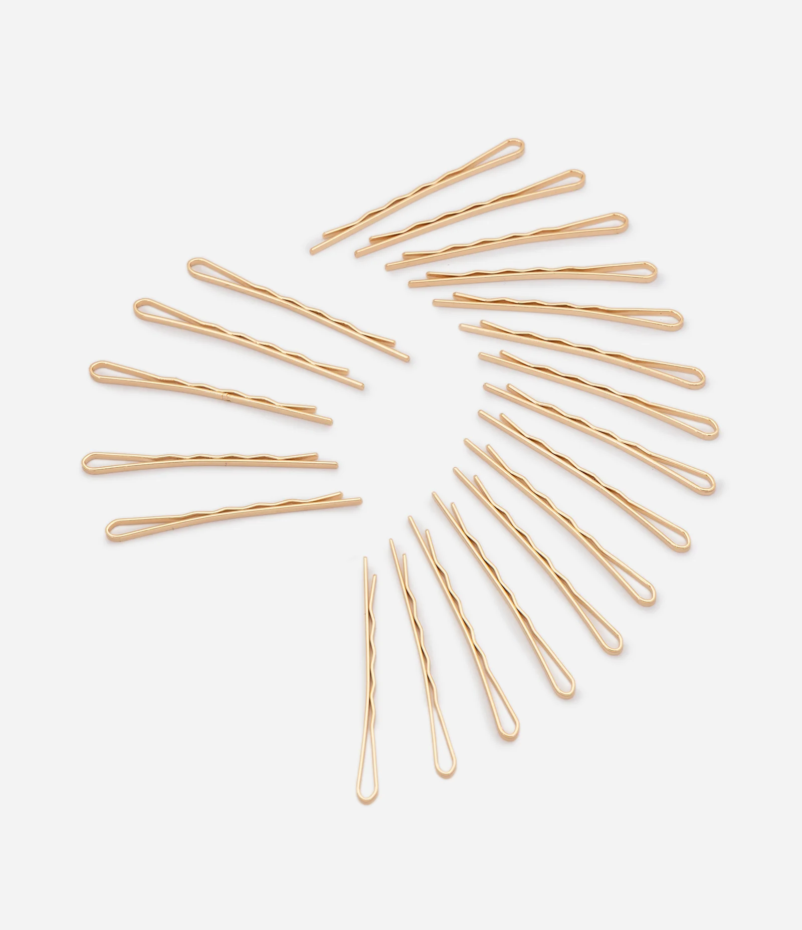 Kit de 20 Presilhas de Cabelo Dourado 2